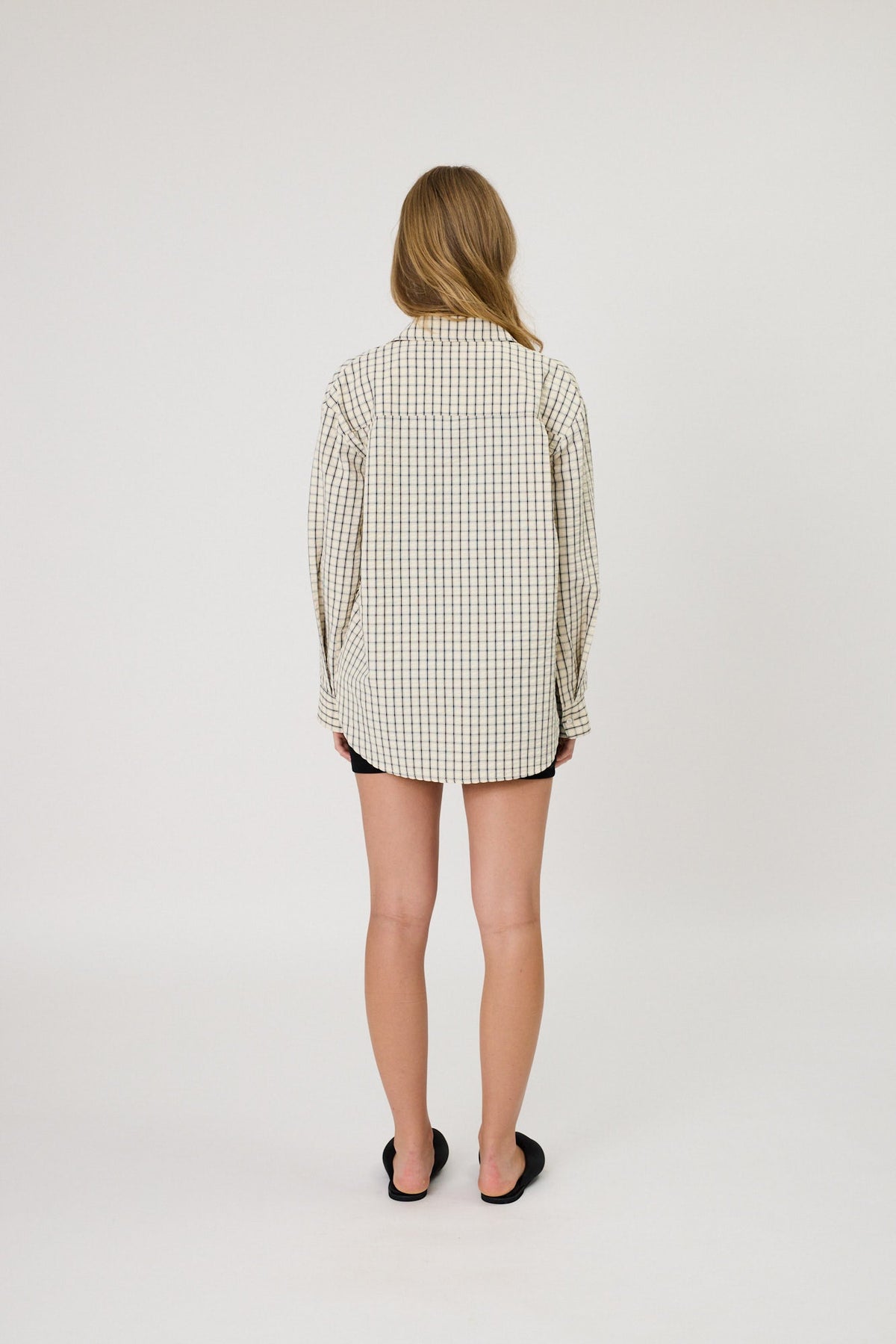 RMN STUDIOS Sera Shirt | Ivory Check