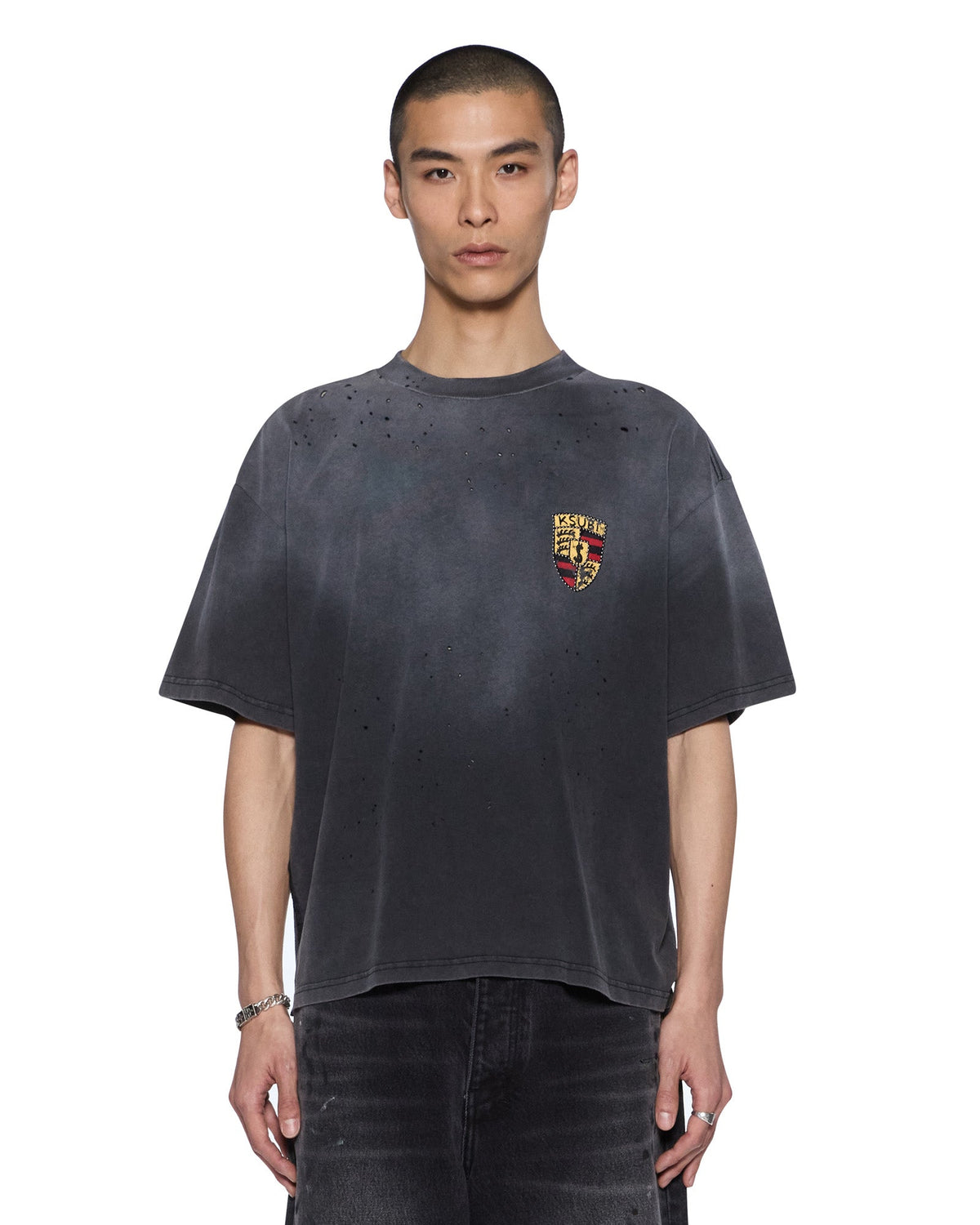 KSUBI Shield Halen SS Tee | Charcoal Fade