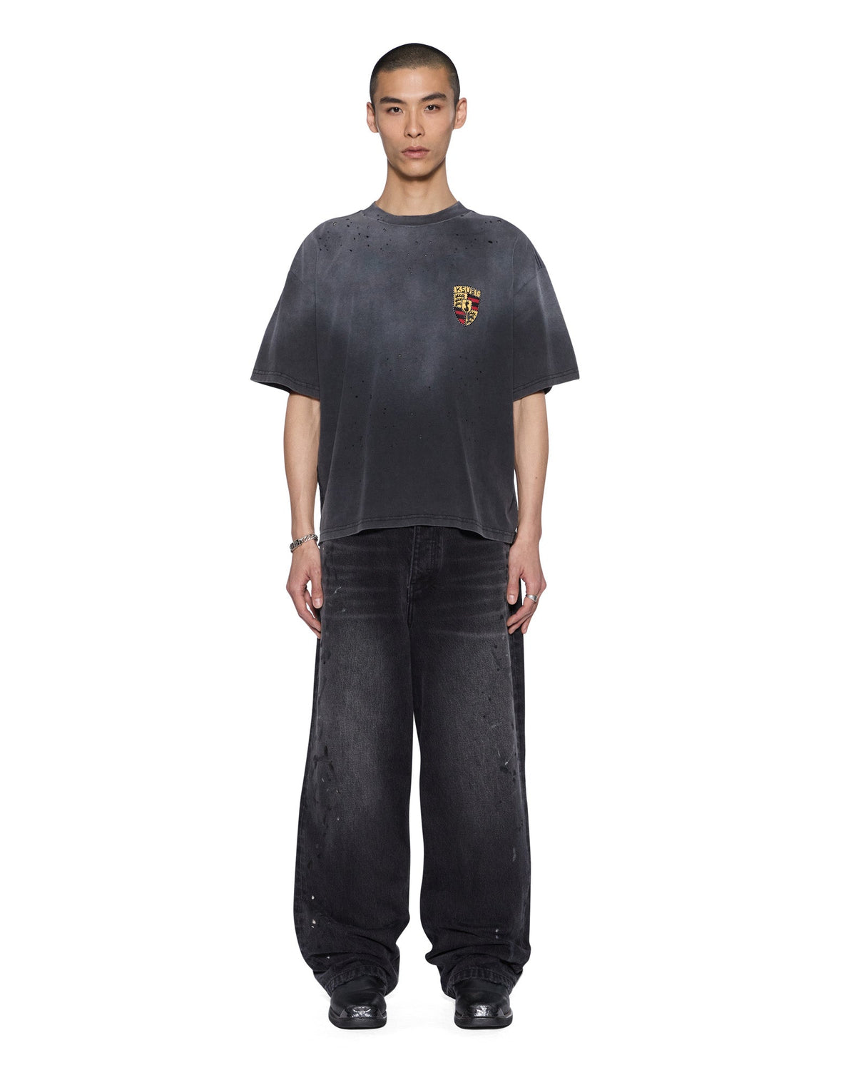 KSUBI Shield Halen SS Tee | Charcoal Fade