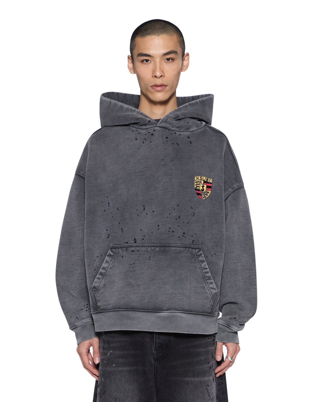 KSUBI Shield Hoodie Ekcess | Charcoal Fade