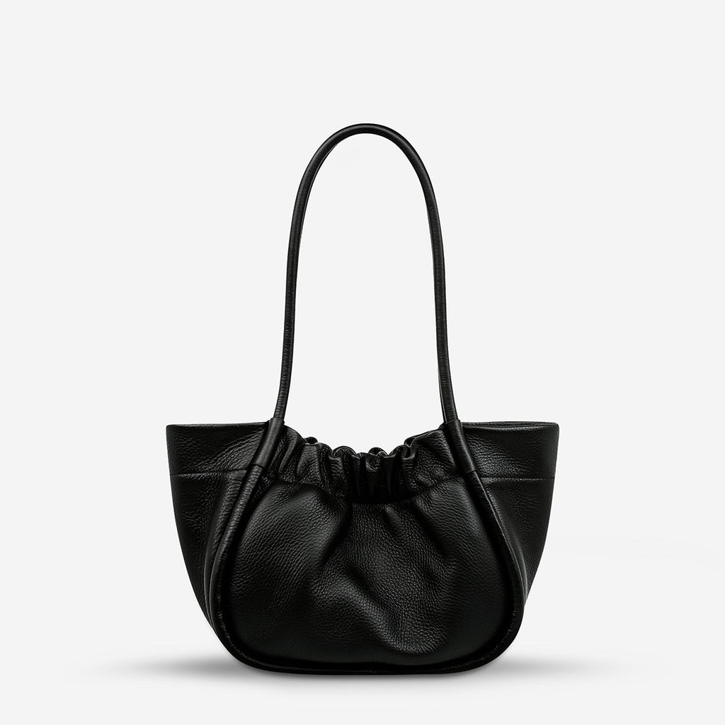 ORDINARY PLEASURES Leather Handbag - Black