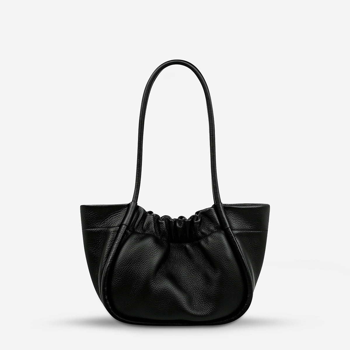 ORDINARY PLEASURES Leather Handbag - Black