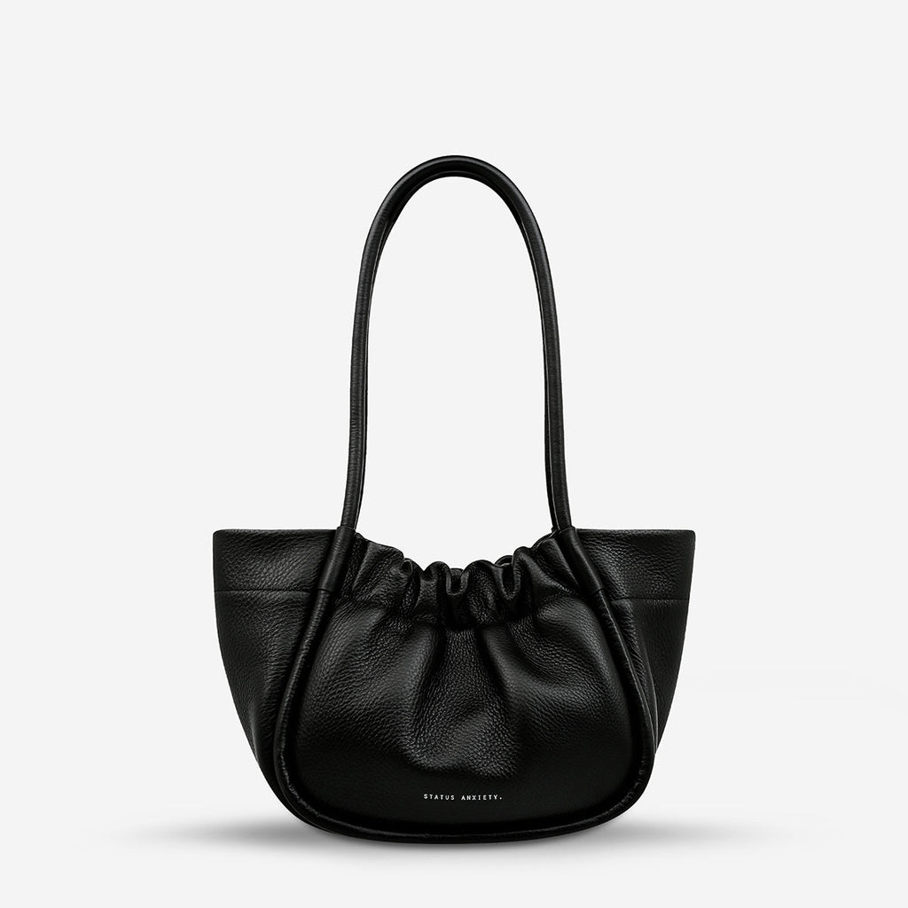 ORDINARY PLEASURES Leather Handbag - Black