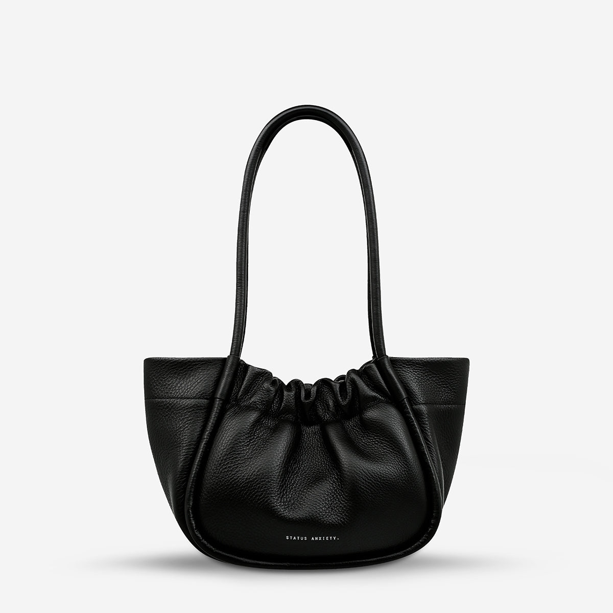 ORDINARY PLEASURES Leather Handbag - Black