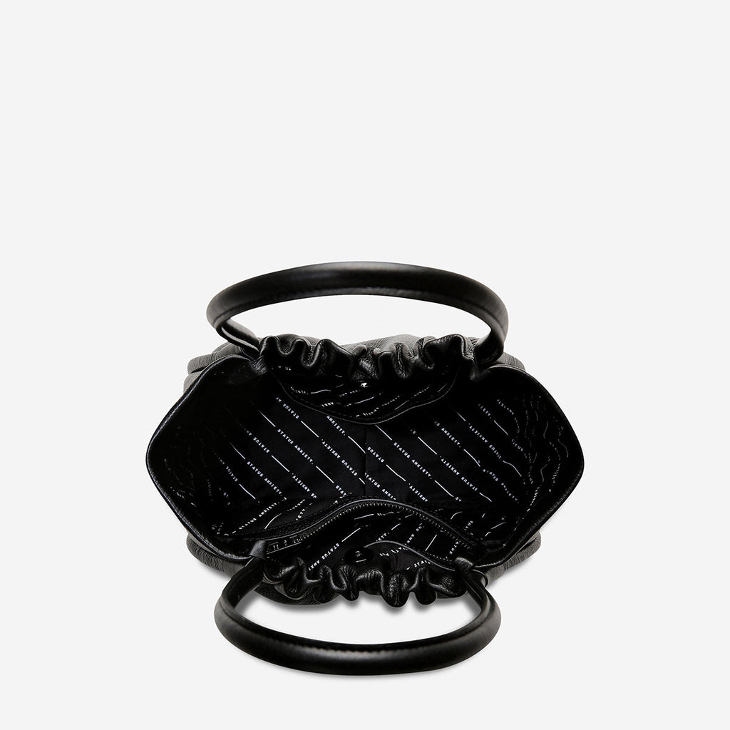 ORDINARY PLEASURES Leather Handbag - Black