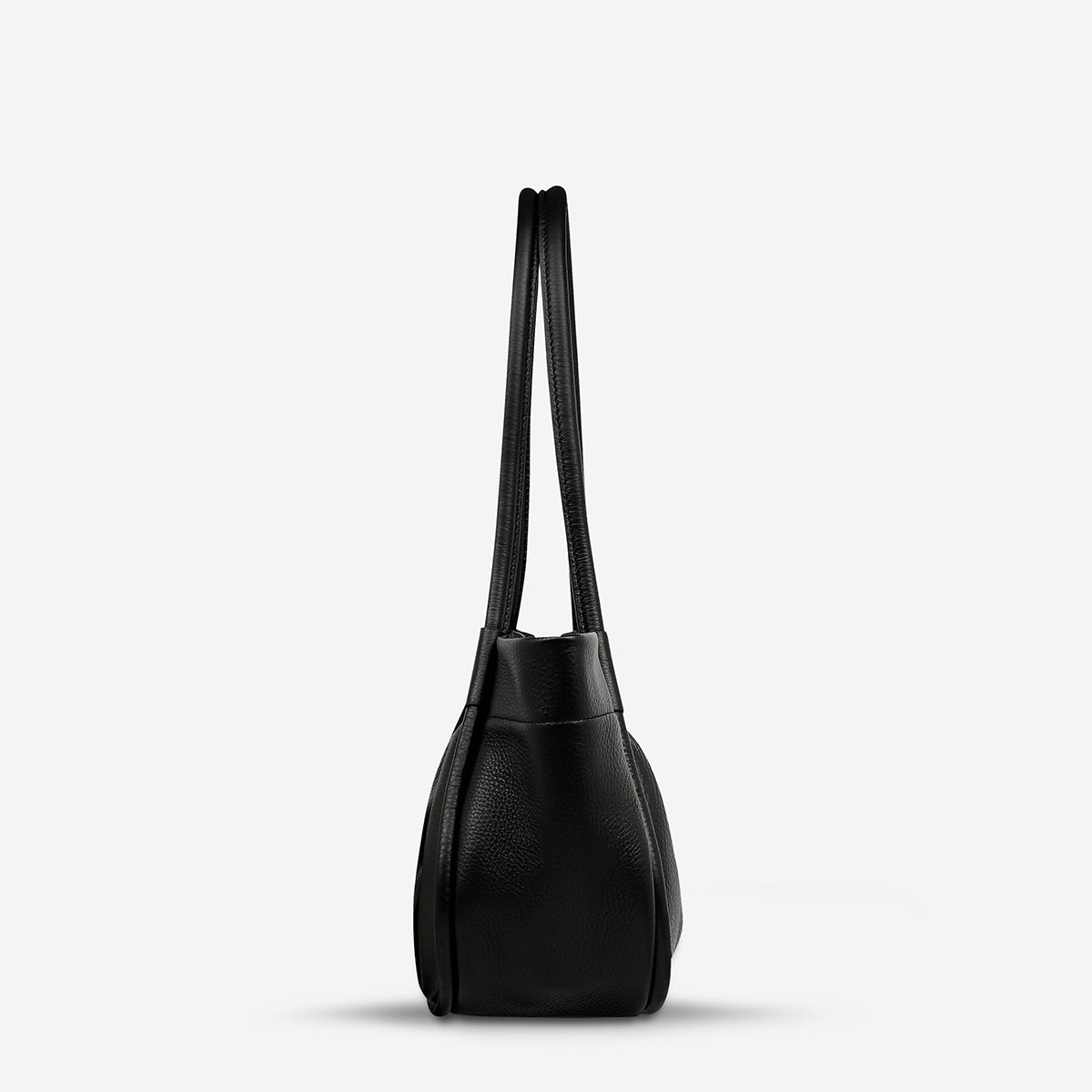 ORDINARY PLEASURES Leather Handbag - Black