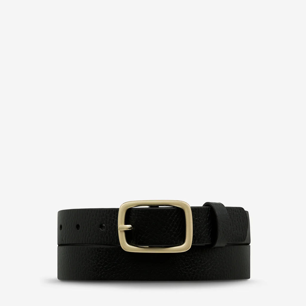 STATUS ANXIETY Nobody's Fault Belt | Black/Gold