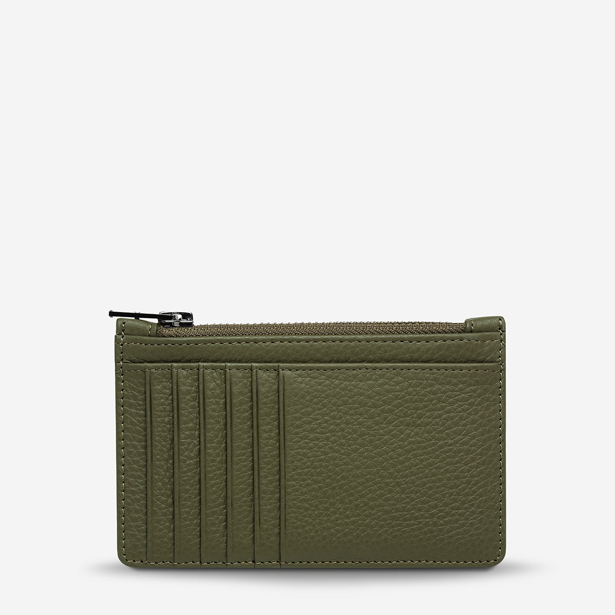 AVOIDING THINGS Leather Wallet - Khaki