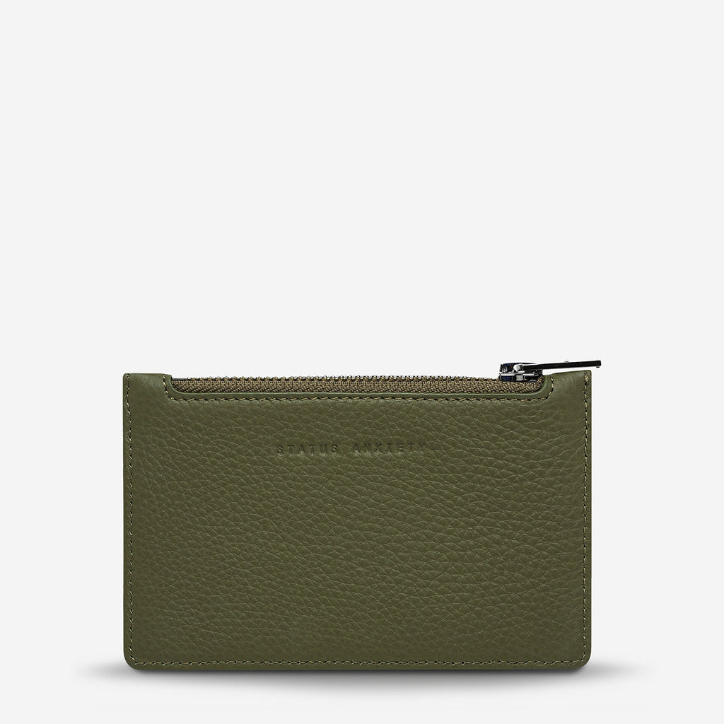 AVOIDING THINGS Leather Wallet - Khaki