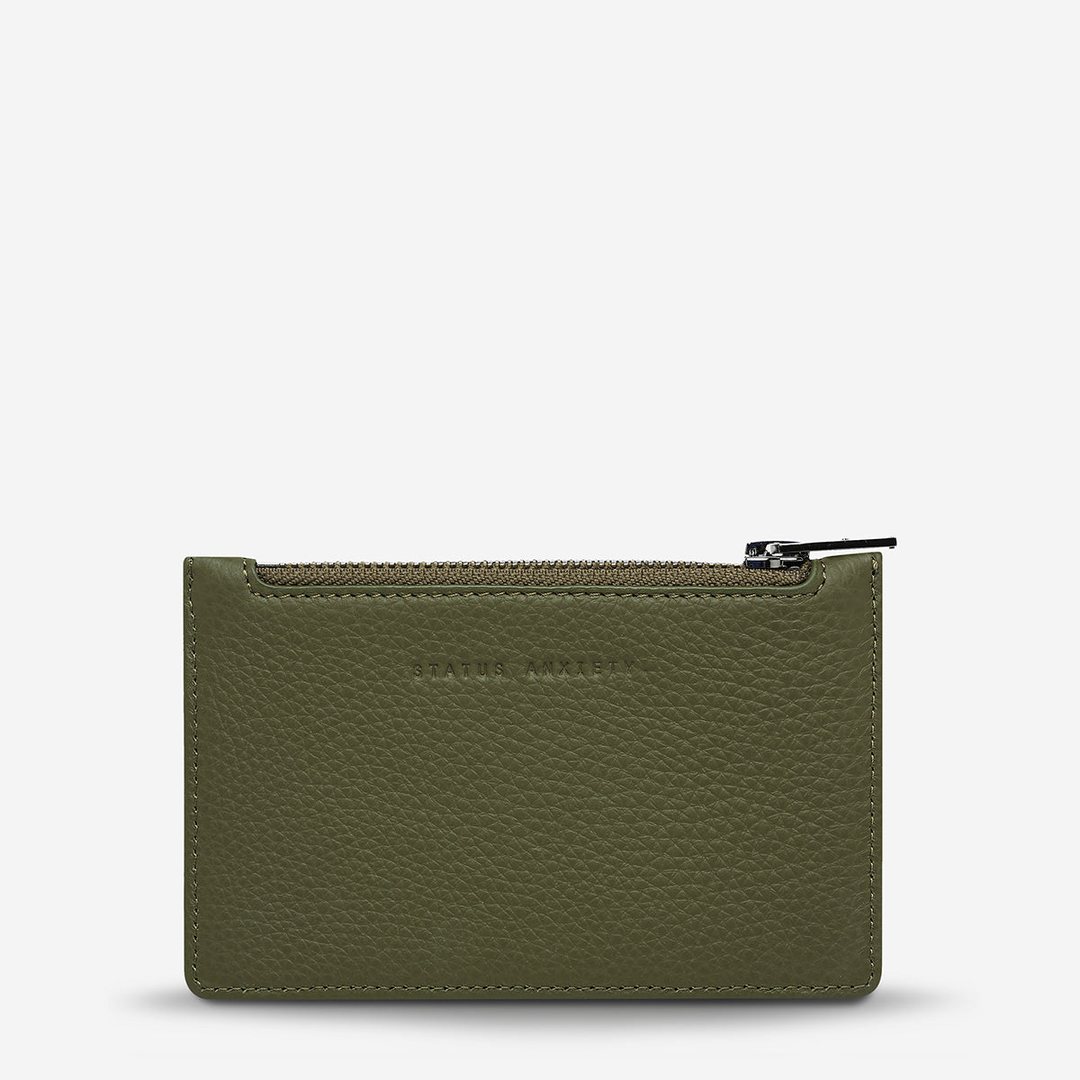 AVOIDING THINGS Leather Wallet - Khaki