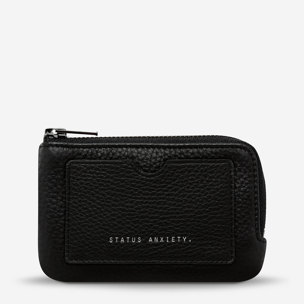 LEFT BEHIND Leather Pouch - Black