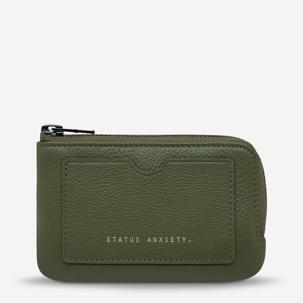 LEFT BEHIND Leather Pouch | Khaki
