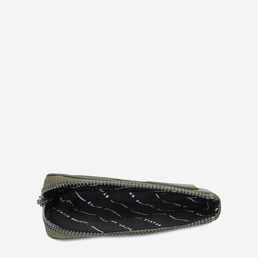LEFT BEHIND Leather Pouch | Khaki