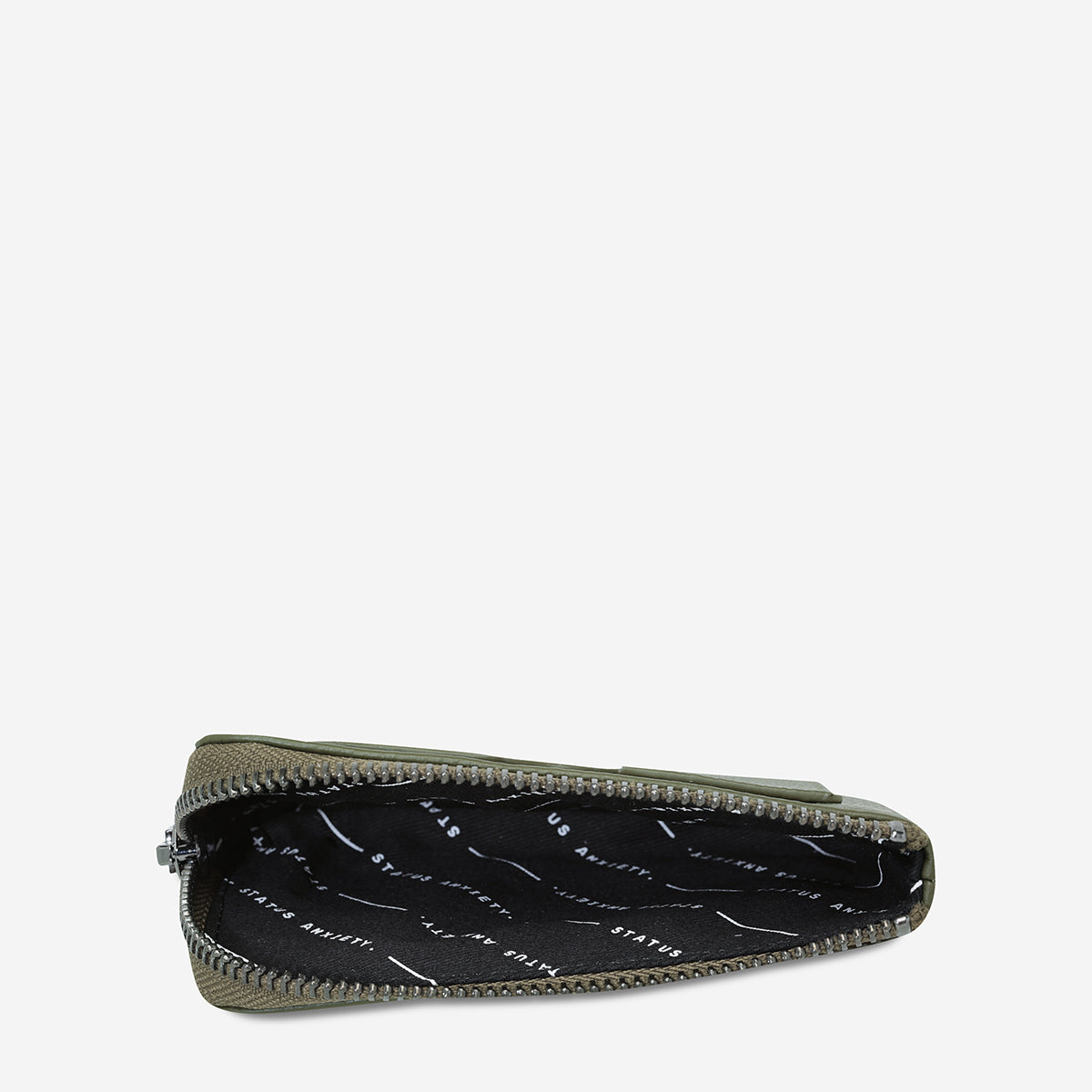 LEFT BEHIND Leather Pouch | Khaki