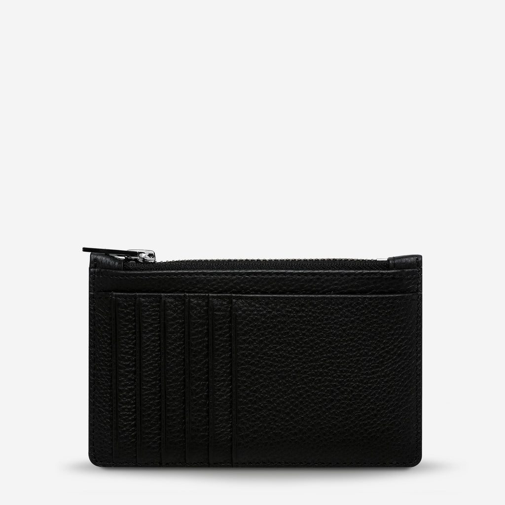 AVOIDING THINGS Leather Wallet | Black