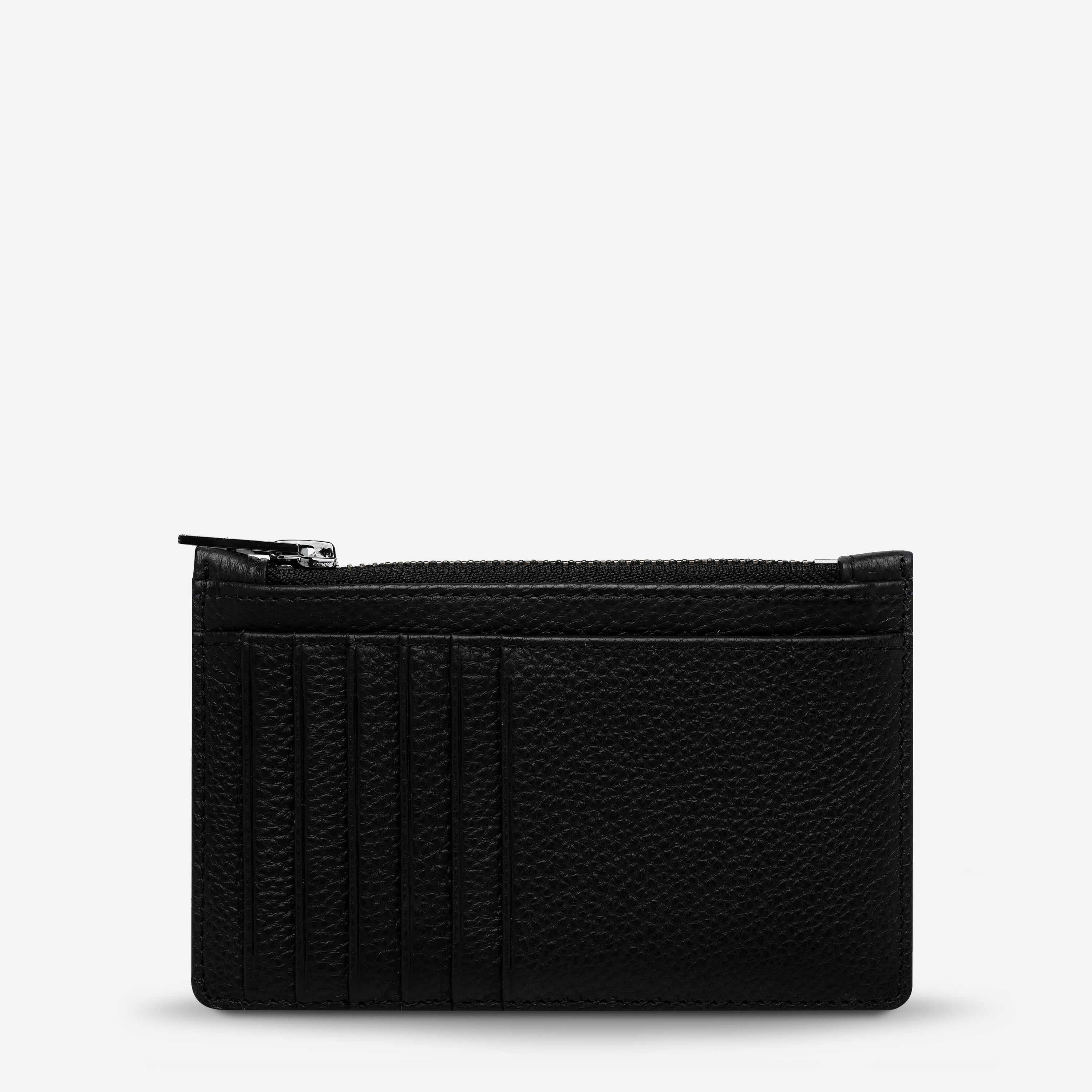 AVOIDING THINGS Leather Wallet | Black