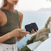 Load image into Gallery viewer, WAYWARD Leather Wallet | Black Croc
