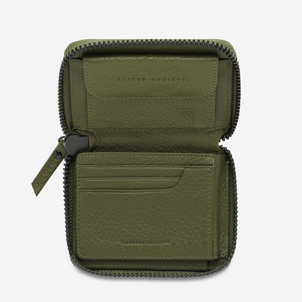 WAYWARD Leather Wallet - Khaki