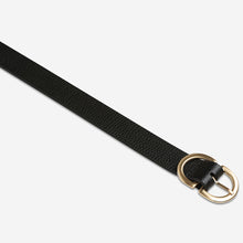 Load image into Gallery viewer, IN REVERSE Leather Belt - Black/Gold
