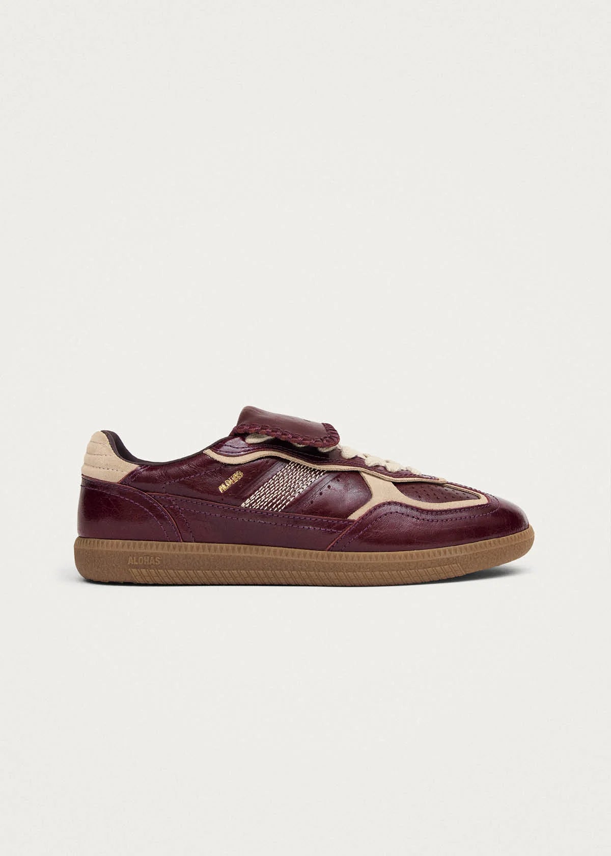 ALOHAS TB.490 Club Sneakers | Patent deep burgundy