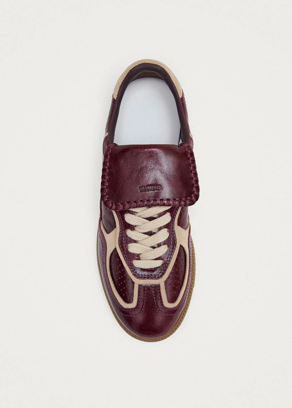 ALOHAS TB.490 Club Sneakers | Patent deep burgundy