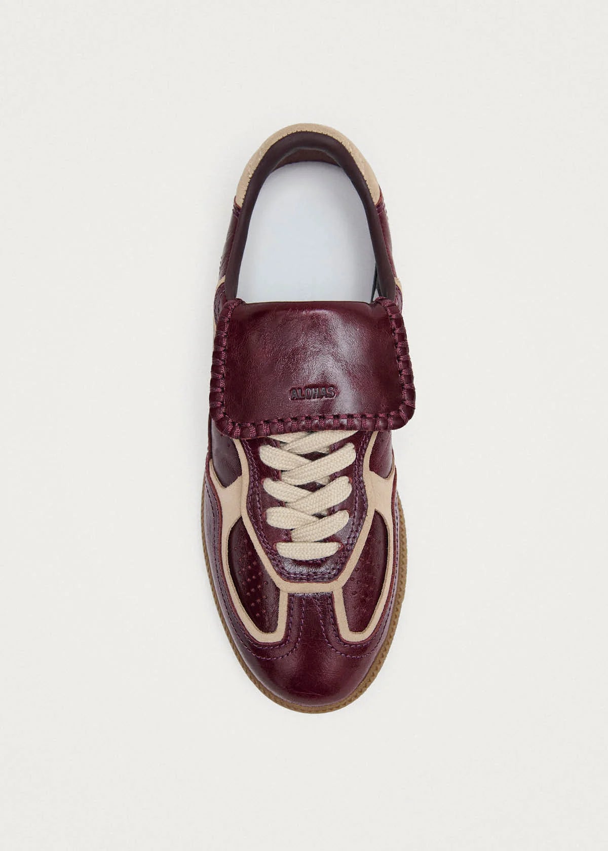 ALOHAS TB.490 Club Sneakers | Patent deep burgundy
