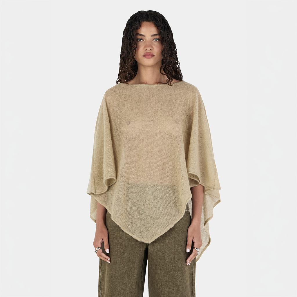 Hansen & Gretel Simona Poncho in Pistachio
