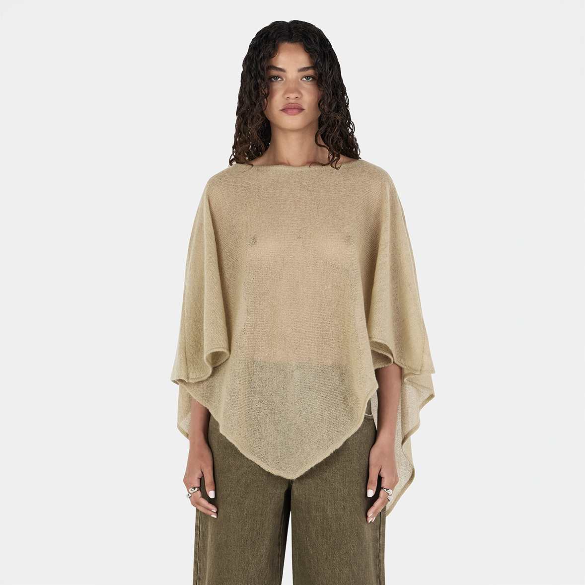 Hansen & Gretel Simona Poncho in Pistachio