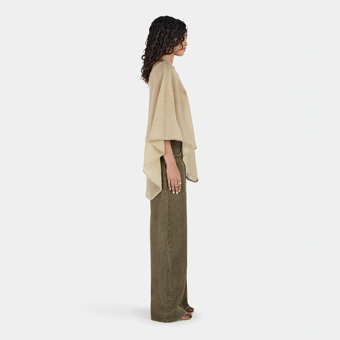 Hansen & Gretel Simona Poncho in Pistachio