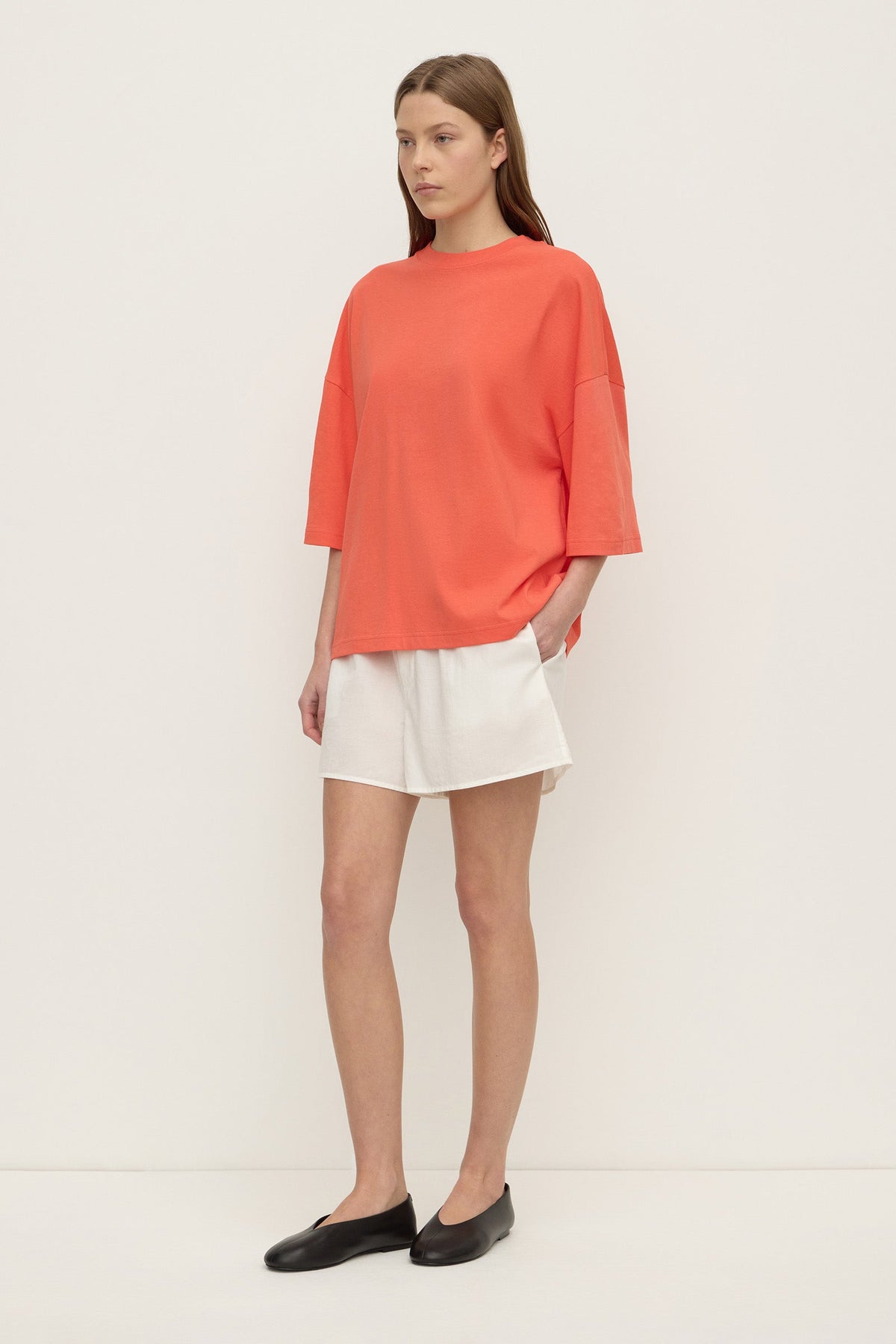 ASSEMBLY LABEL Max Cotton Oversized Tee | Dahlia photo 3