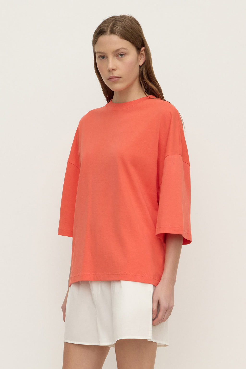 ASSEMBLY LABEL Max Cotton Oversized Tee | Dahlia photo 5