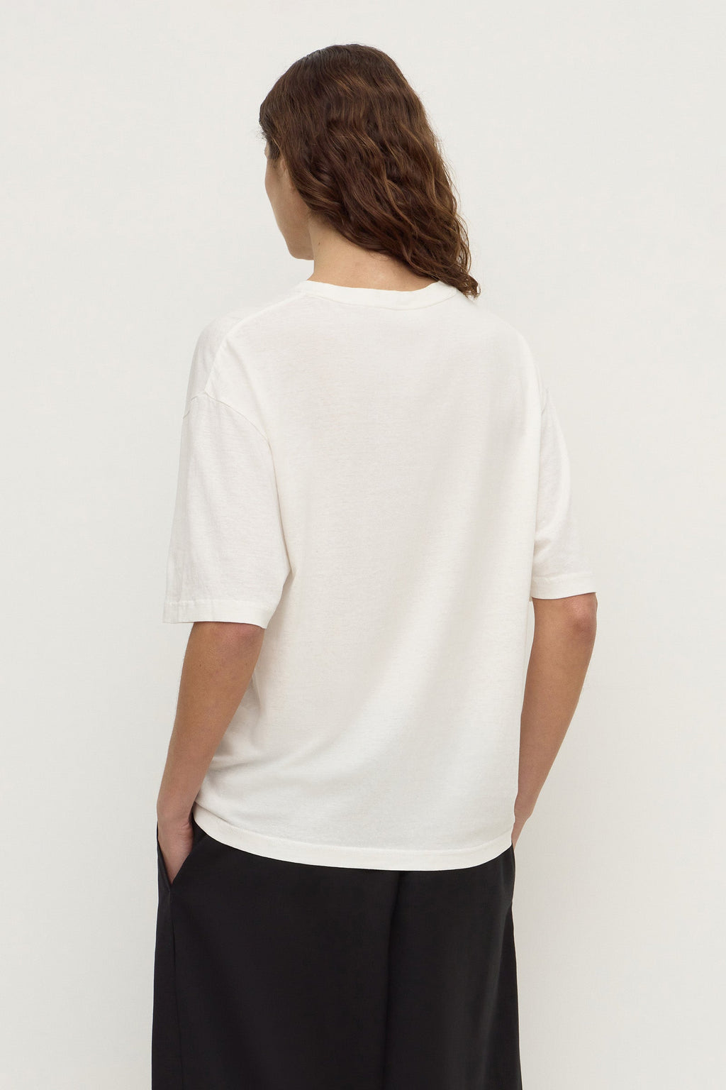 ASSEMBLY LABEL Kira Cotton Hemp Tee | Antique White photo 6