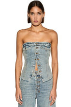 Load image into Gallery viewer, KSUBI Retro Bustier Youth | Denim
