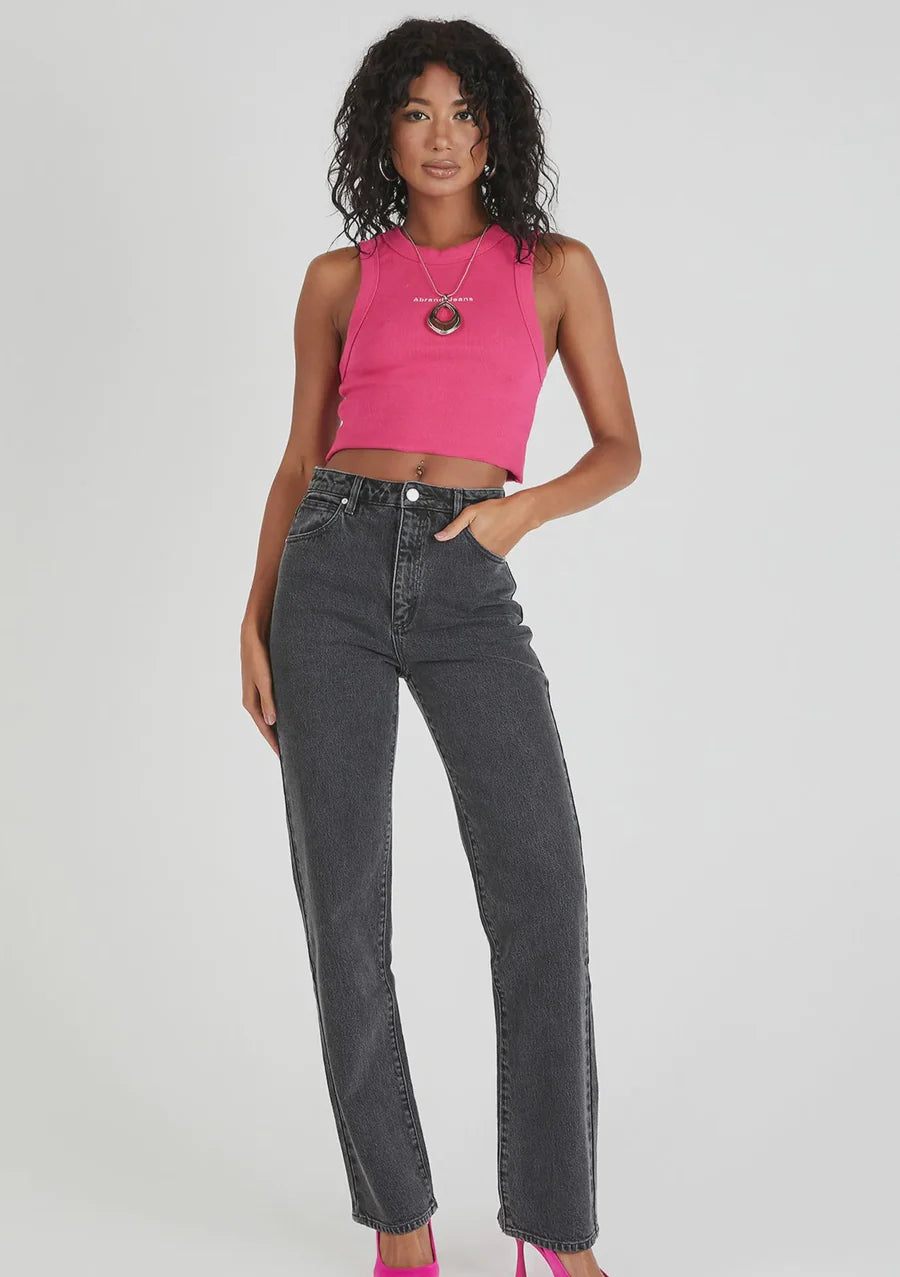 A Brand High Straight Janet - Vintage Black