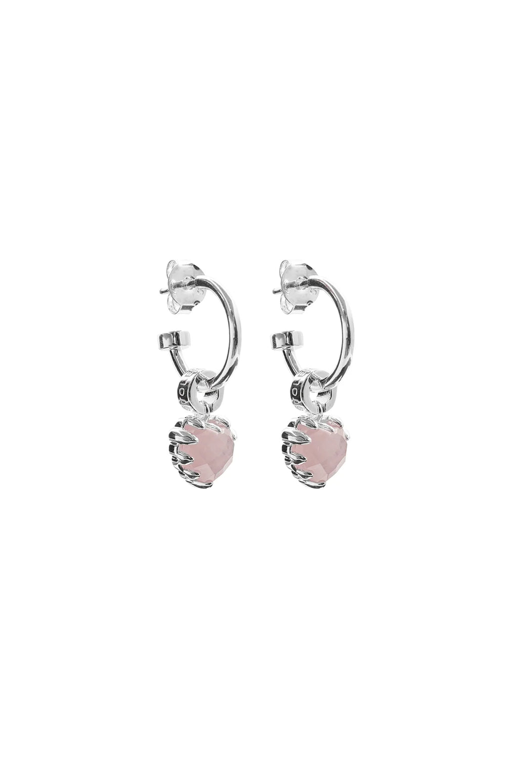 Love Anchor Earrings | Rose Quartz