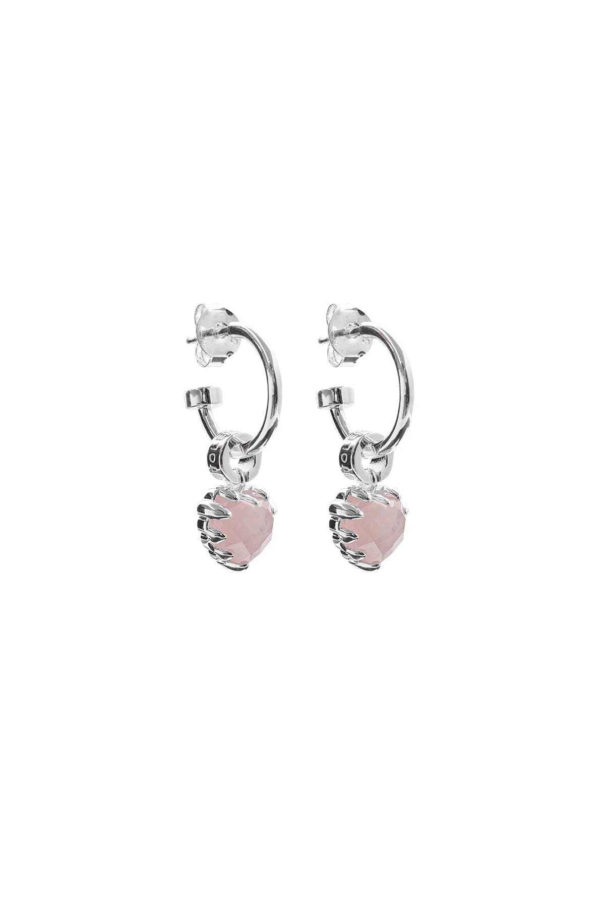 Love Anchor Earrings | Rose Quartz
