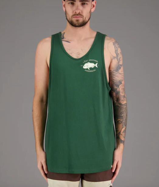 Snapper Logo Singlet - Green