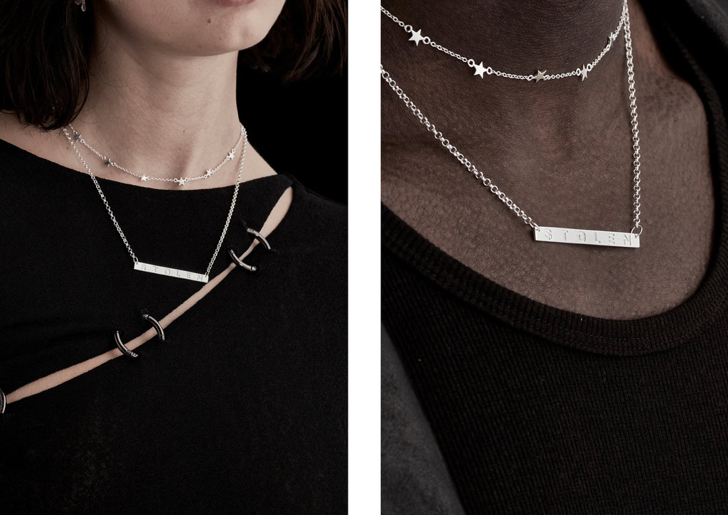 Stolen Plank Necklace | Silver