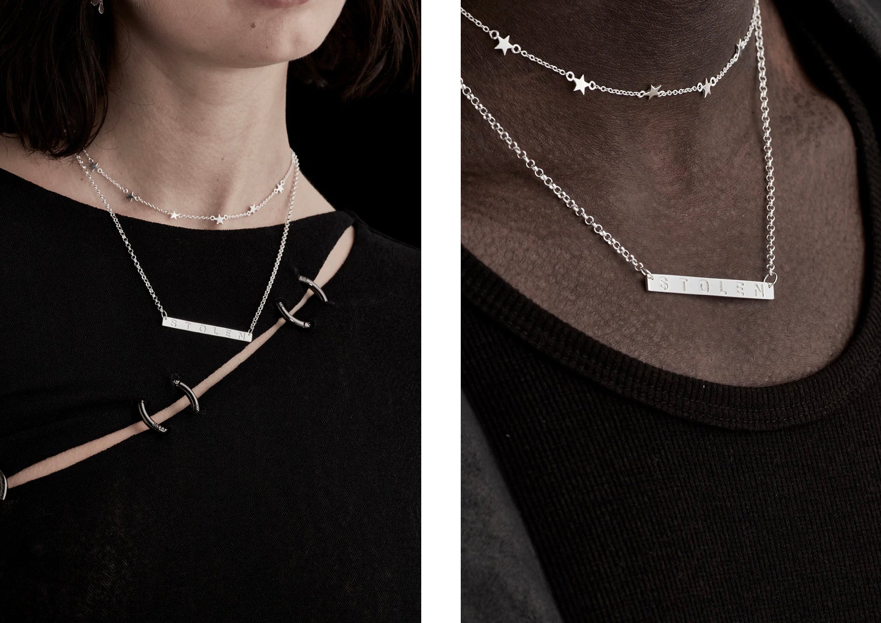Stolen Plank Necklace | Silver