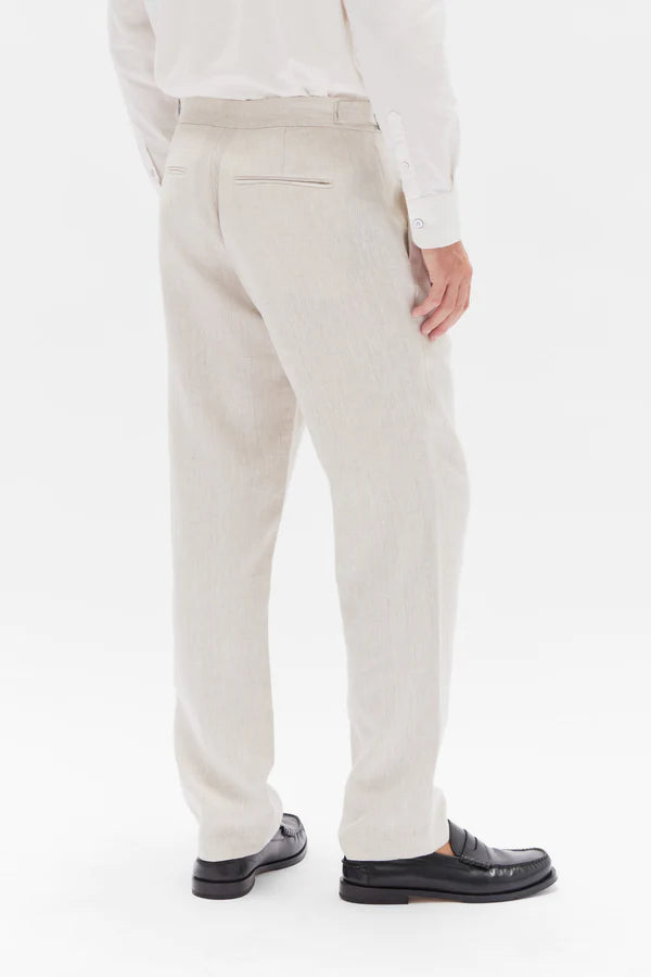 Xavier Tailored Pant - Oat