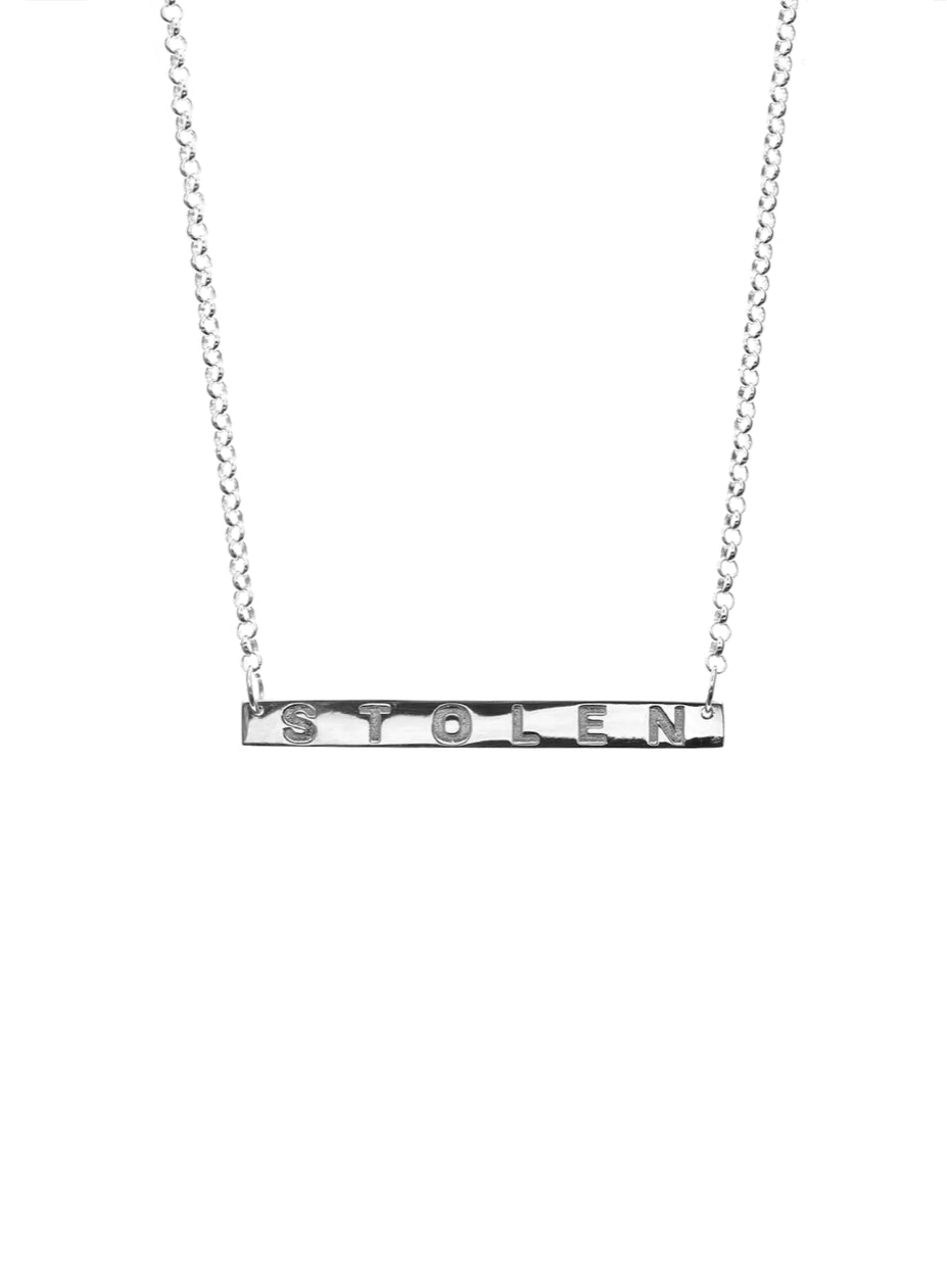 Stolen Plank Necklace | Silver
