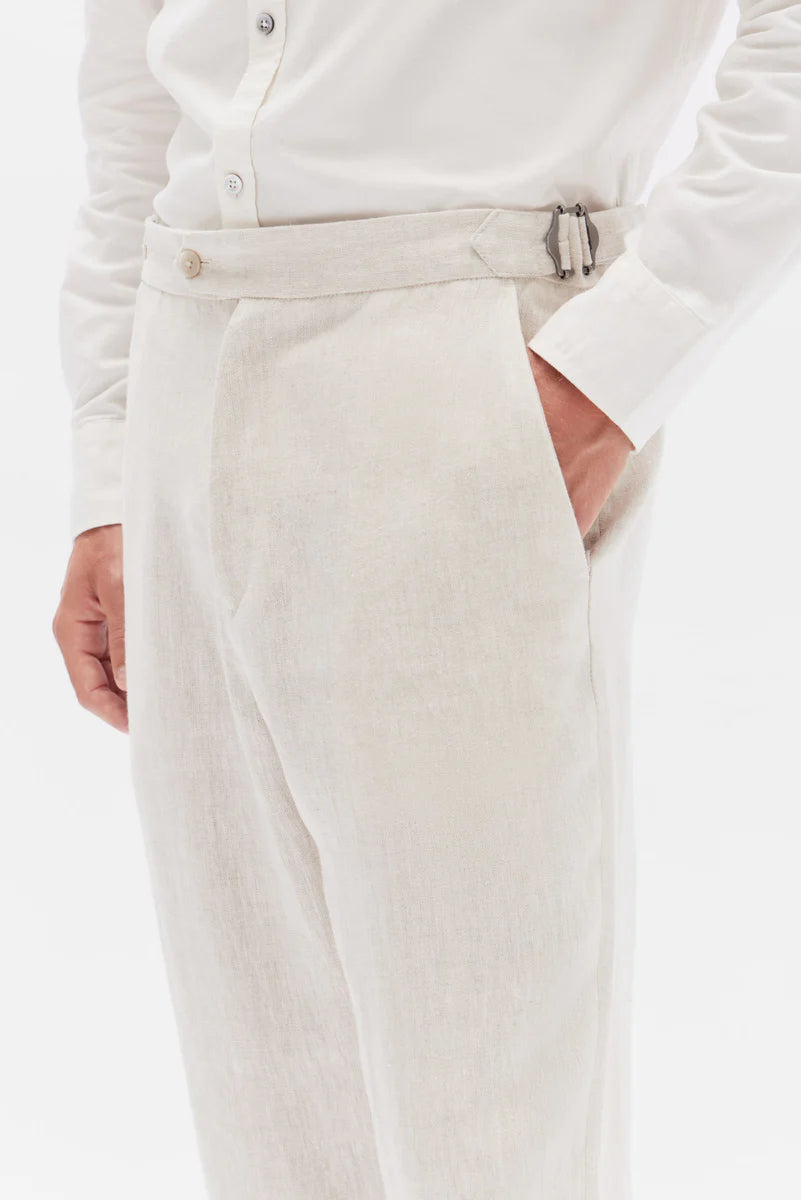Xavier Tailored Pant - Oat